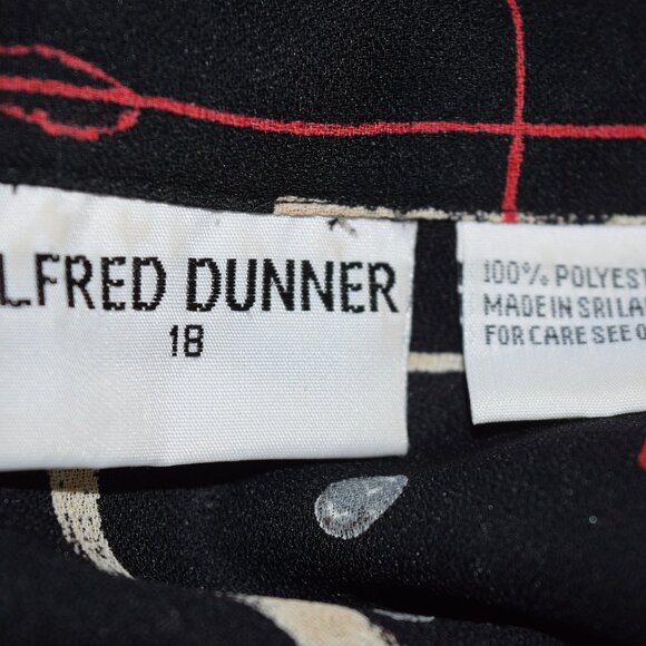 Alfred Dunner Collared Long Sleeve, Button Front Blouse, Size 18 - Picture 15 of 15